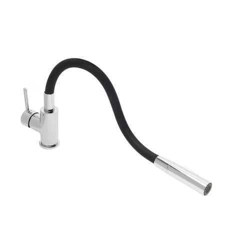 Miješalica za Sudoper S-Line sa silikonskim flexi crijevom u crnoj mat i krom izvedbi.