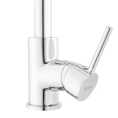 S-Line jednoručna baterija miješalica za sudoper sa silikonskim izljevom u izvedbi bež i krom