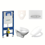 Viseći WC set S-Line Pro s modulom Geberit Duofix, tipkom Sigma 50 i sjedalom URBAN