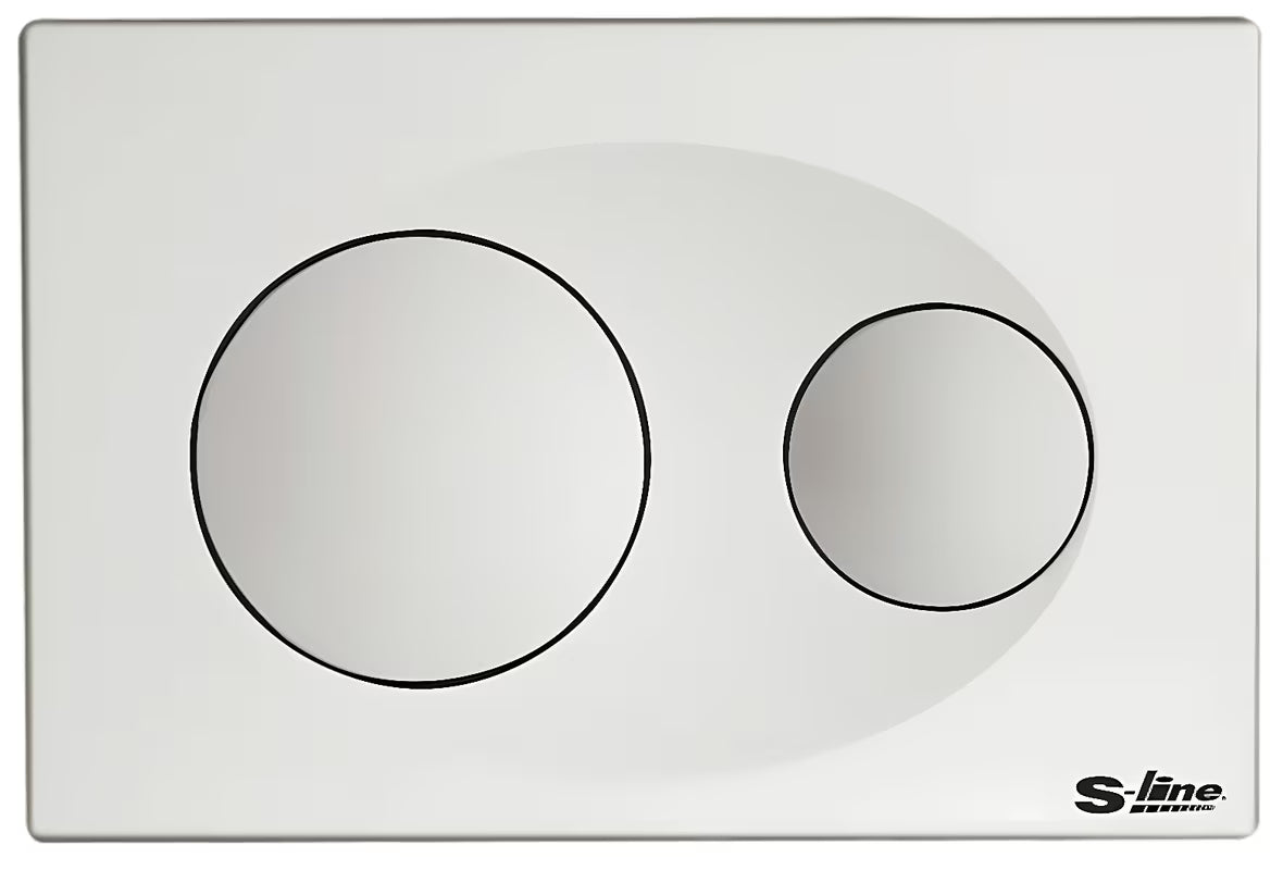 Bijeli tipka za aktiviranje S-Line pro podžbukni vodokotlići s plastičnim umetkom
