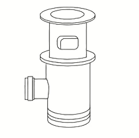 Kromirani podni sifon/slivnik S-Line namijenjen pro modelu SL275 kao zamjenski dio pro pouzdanu odvodnju vode.