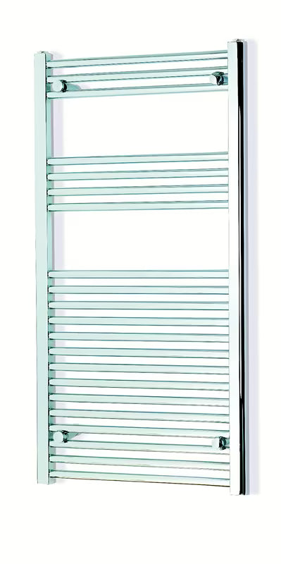 Kombinirani kupaonski radijator S-Line 600 x 1118 mm u krom izvedbi s ravnim profilom.