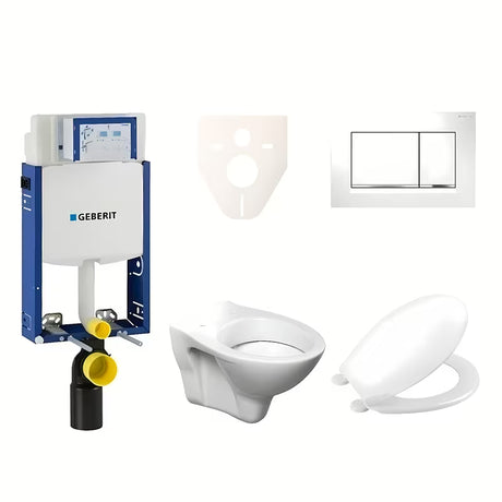 Viseći WC set S-Line Pro s modulom Geberit Kombifix, daskom za WC URBAN i tipkom Sigma 30