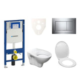 Viseći WC set S-Line Pro s modulom Geberit Duofix, sjedalom i tipkom Sigma 30