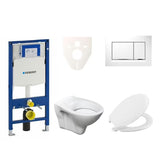 Viseći WC set S-Line Pro s modulom Geberit Duofix, tipkom Sigma 30 i sjedalom URBAN.