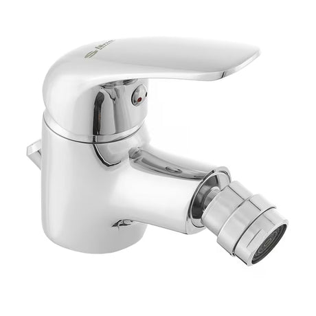 Jednoručna Baterija stojeća miješalica za bide SIKO S-Line Pro s odvodom u kromiranoj izvedbi.