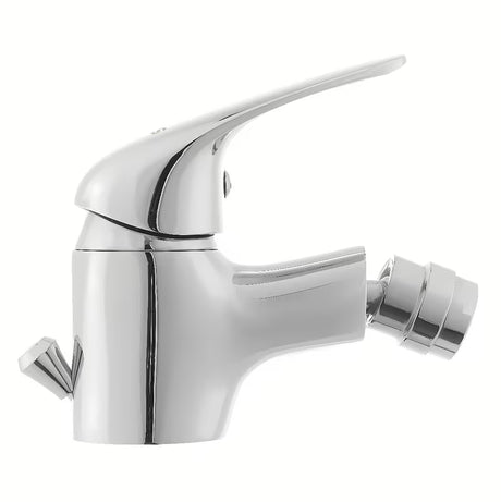 Jednoručna Baterija stojeća miješalica za bide SIKO S-Line Pro s odvodom u kromiranoj izvedbi.