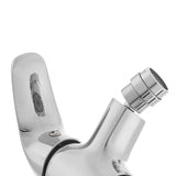 Jednoručna Baterija stojeća miješalica za bide SIKO S-Line Pro s odvodom u kromiranoj izvedbi.