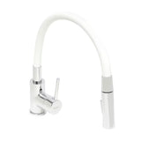 S-Line Pro miješalica za sudoper u bijeloj i krom izvedbi sa silikonskim fleksibilnim izljevom
