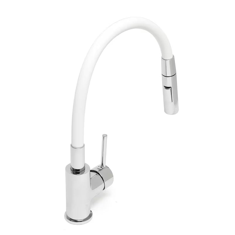 S-Line Pro miješalica za sudoper u bijeloj i krom izvedbi sa silikonskim fleksibilnim izljevom