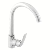 Kromirana jednoručna baterija stojeća miješalica za sudoper S-Line Pro s okretnim izljevom s uvučenim perlatorom.