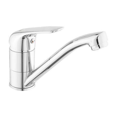 Kromirana miješalica za sudoper S-Line Pro s okretnim izljevom s upravljanjem polugom.