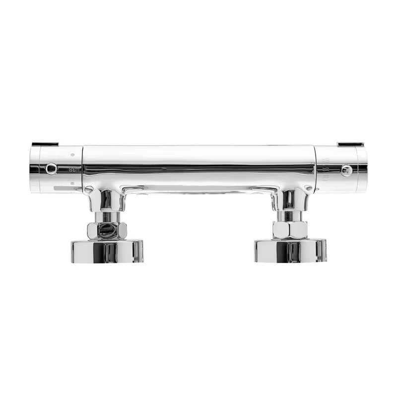 Termostatska miješalica za tuš S-Line Pro u kromiranoj završnoj obradi pro sigurno i udobno tuširanje.