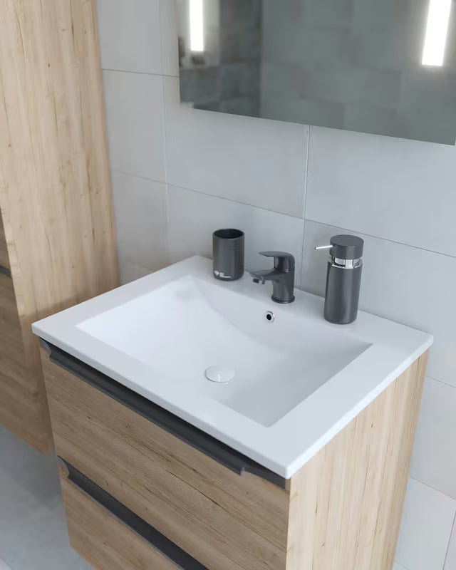 Crna mat miješalica za umivaonik S-Line Pro modernog dizajna