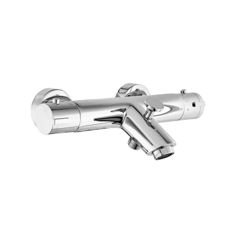 Termostatska zidna miješalica za kadu S-Line Pro u kromiranoj izvedbi sa zaobljenim dizajnom.