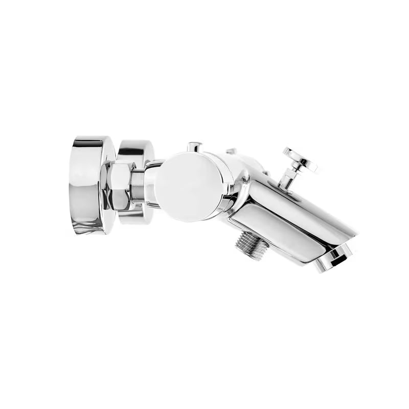 Termostatska zidna miješalica za kadu S-Line Pro u kromiranoj izvedbi sa zaobljenim dizajnom.