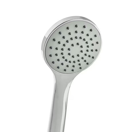 Kromirana miješalica za kadu S-Line Pro na rub kade s tuš setom s ručicom za upravljanje.