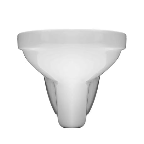 Bijeli viseća WC školjka SIKO S-Line Pro bez sustava za ispiranje s vodoravnim odvodom.