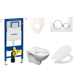 Viseći WC set S-Line Pro s modulom Geberit Duofix, vodokotlićem, daskom za WC URBAN i tipkom Sigma 20