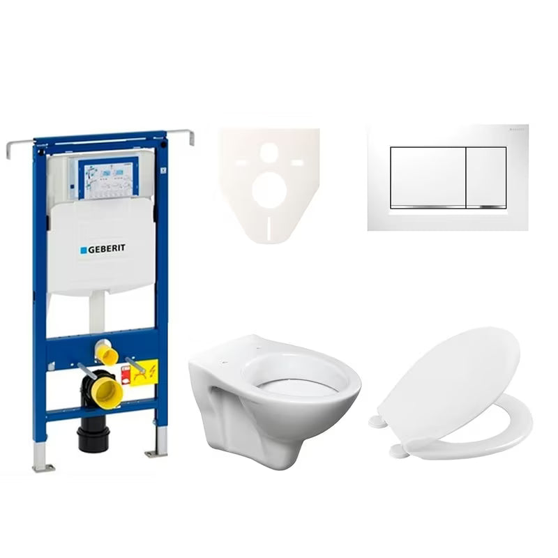Viseći WC set S-Line Pro s modulom Geberit Duofix, daskom URBAN i tipkom Sigma 30