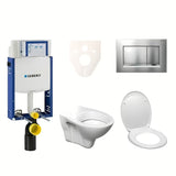 Viseći WC set S-Line Pro s modulom Geberit Kombifix, sjedalom i tipkom Sigma 30