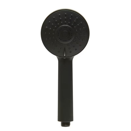 Ručni tuš S-Line Pro u mat crnoj izvedbi s okruglim dizajnom i tri vrste mlaza