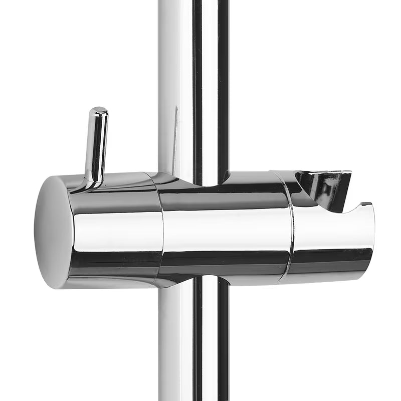 Tuš šipka S-Line u krom izvedbi s podesivim držačem tuševi i okruglim dizajnom