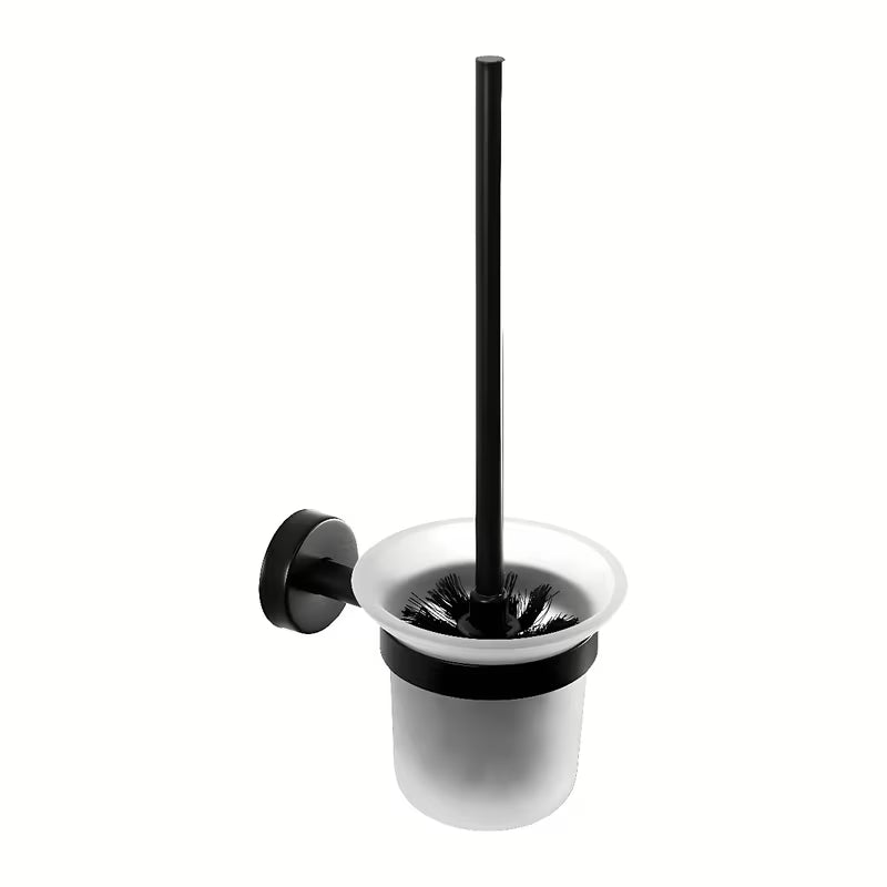 Sanela ČETKA za Wc u crnoj izvedbi s mogućnošću montaže lijepljenjem ili bušenjem