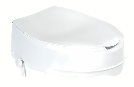 Bijelo povišeno WC daska Ridder od polipropilena pro za udobnije sjedenje i ustajanje