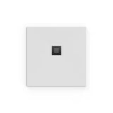 Bijela kvadratna tuš kada SAT Alek 90x90 cm od lijevanog mramora, niskog profila