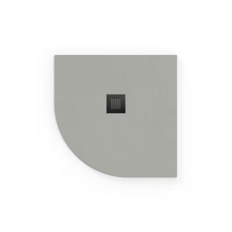 Polukružna tuš kada SAT Alek 90 x 90 cm od lijevanog mramora u sivoj boji