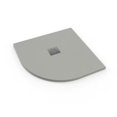 Polukružna tuš kada SAT Alek 90 x 90 cm od lijevanog mramora u sivoj boji