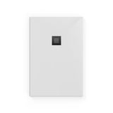 Bijela pravokutna tuš kada SAT Alek 120x80 cm od lijevanog mramora, niske visine