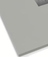 Siva pravokutna tuš kada SAT Alek od lijevanog mramora 100x80 cm, niskog profila