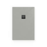 Pravokutna tuš kada SAT Alek 120x80 cm od lijevanog mramora u boji gris, niskog profila.