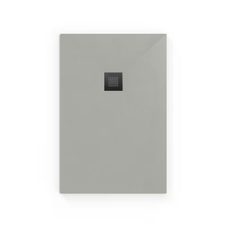 Siva pravokutna tuš kada SAT Alek 140x80 cm od lijevanog mramora, niske visine