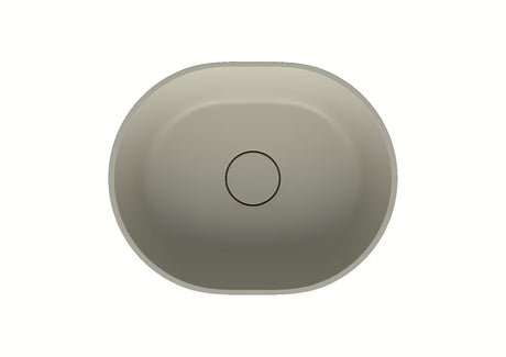 Bež umivaonik na ploču SAT Aula 47x38 cm bez otvora za miješalicu i bez preljeva