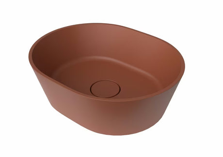 SAT Aula umivaonik na ploču od lijevanog mramora u boji cooper brown, 47x38 cm