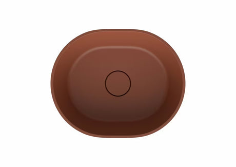 SAT Aula umivaonik na ploču od lijevanog mramora u boji cooper brown, 47x38 cm