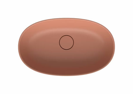 Ružičasti umivaonik na ploču SAT Aula 60x36 cm od lijevanog mramora bez preljeva