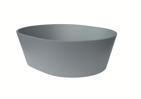 Svijetlosivi umivaonik na ploču SAT Aula 47x38 cm od lijevanog mramora bez preljeva