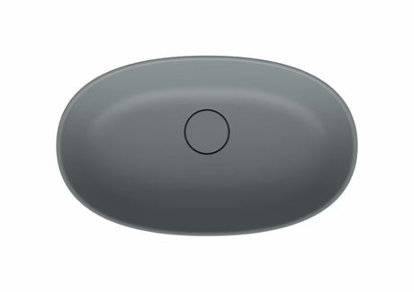 Svijetlosivi umivaonik na ploču SAT Aula 60x36 cm od lijevanog mramora bez preljeva