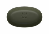 Zeleni umivaonik na ploču SAT Aula 60x36 cm od lijevanog mramora bez preljeva
