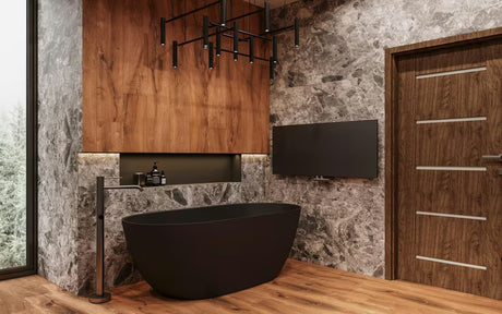 Samostojeća kada  SAT Aula od lijevanog mramora pro za lijevu i desnu orijentaciju