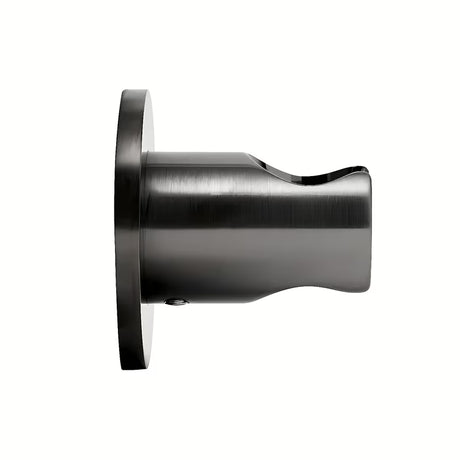 Fiksni nosač ručnog tuša SAT Aurum s okruglim dizajnom u brušenoj obradi gun metal.