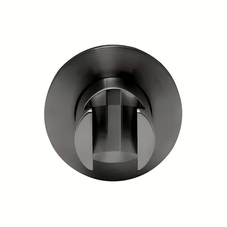 Fiksni nosač ručnog tuša SAT Aurum s okruglim dizajnom u brušenoj obradi gun metal.