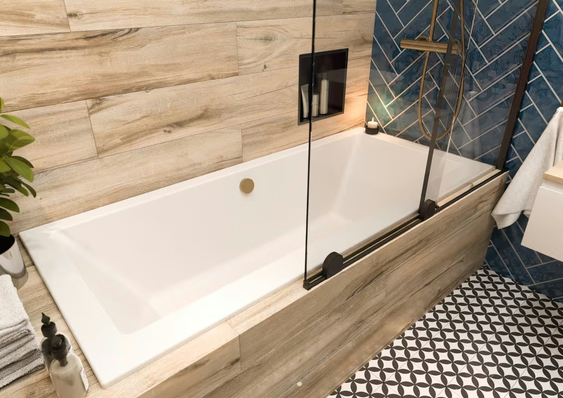 Ugradbena polica SAT Aurum u crnoj mat boji od nehrđajućeg čelika 304 pro kupaonicu