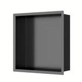 Ugradbena polica SAT Aurum u boji gun metal od nehrđajućeg čelika 304 pro modernu kupaonicu
