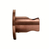 Fiksni nosač ručnog tuša SAT Aurum u završnoj obradi rose gold brushed, okruglog oblika, za zidnu montažu.