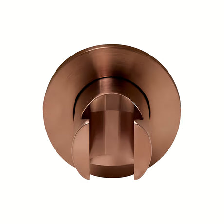 Fiksni nosač ručnog tuša SAT Aurum u završnoj obradi rose gold brushed, okruglog oblika, za zidnu montažu.